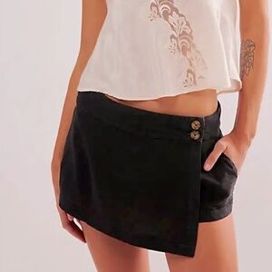 FREE PEOPLE my little micro mini Skort Johana NWOT